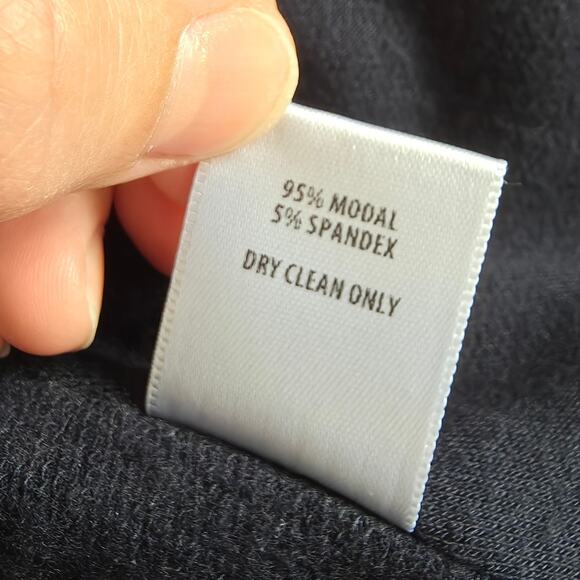Bailey 44 Black J'adore Fleece Jacket sz Large $238 Minimalist Casual Layer Fall - Picture 4 of 6